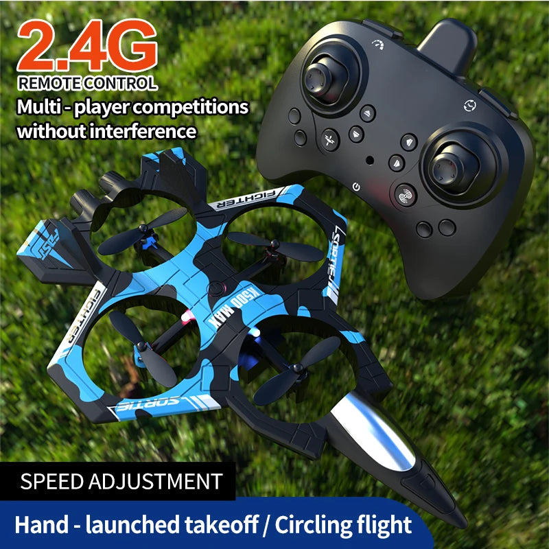 K500MAX Drone Fighter Jet 4k HD Professional Drone Camera WIFI Fpv Aircraft Quadcopte Aerial Photography Drone Birthday Toys