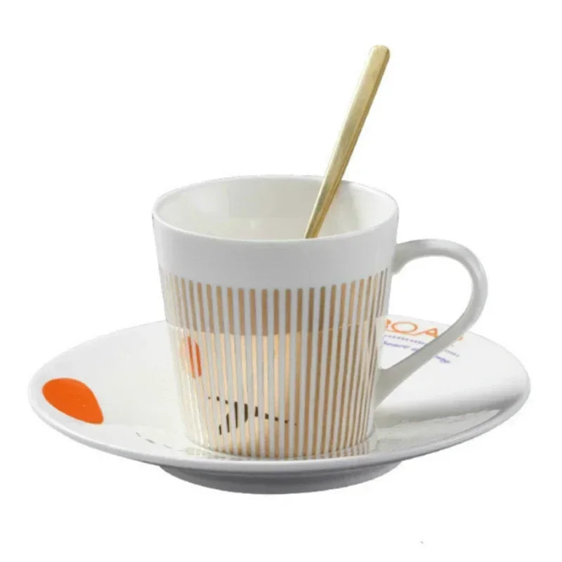 New Dynamic Mirror Reflection Cup Mug 250~300ml Home Drinkware Creative Ceramic Anamorphic Cup Coffee Tea Set Interesting Gift