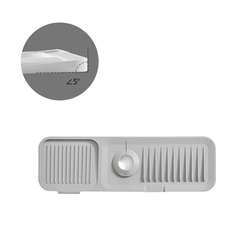 Kitchen Silicone Sink Faucet Splash Pad Splash Catcher Countertop Protector Mat Draining Pad Drainage Drying Pad Kitchen Gadgets