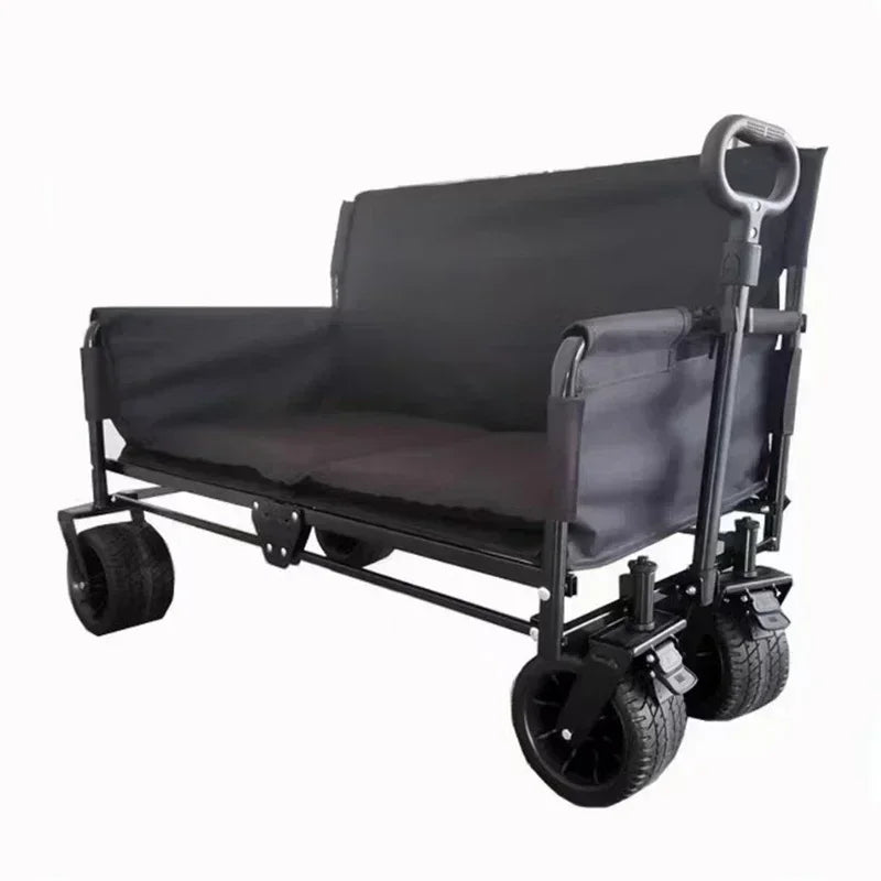Outdoor camping cart, camping trailer, foldable stall, small cart, hand pulled travel camping picnic cart