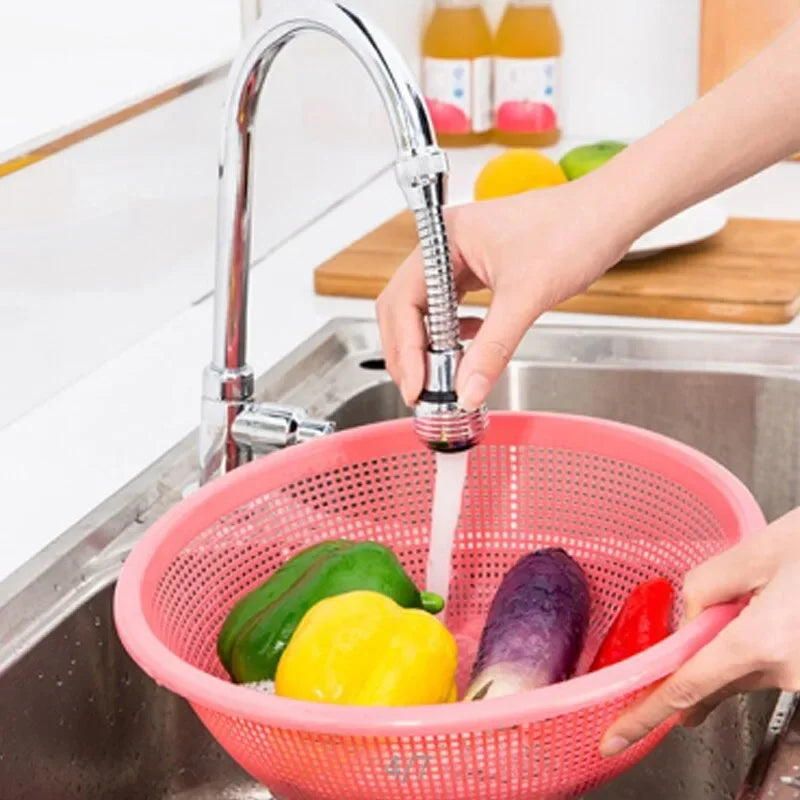 Kitchen Faucet Water Stainless Steel Shower Saving High Pressure Nozzle Tap Adapter Bathroom Sink Spray Bathroom Shower 360 Degr