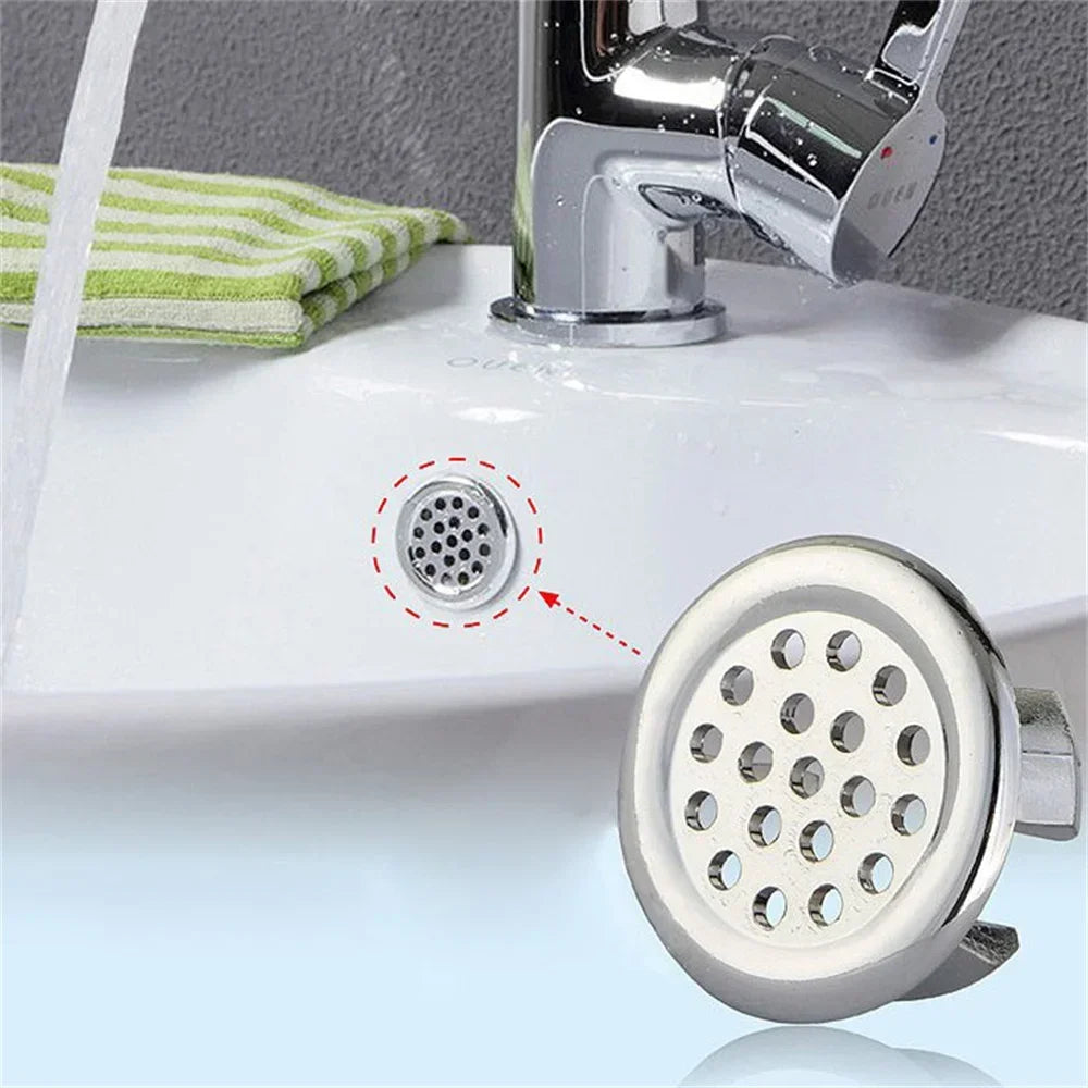 2pcs Bathroom Sink Hole Cover Basin Trim Cap Cover Electroplated Overflow Ring Bathtub Accessory 22-24mm  lavabo accessories