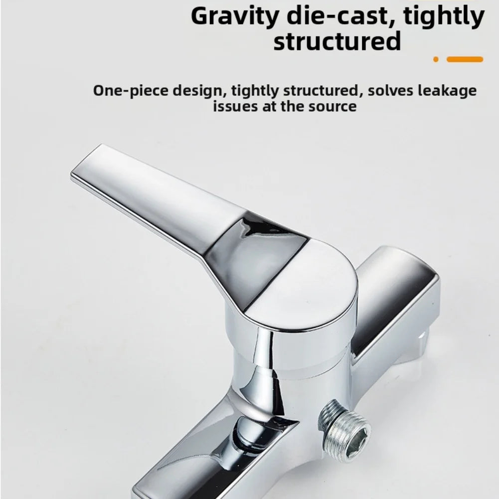 Wall Mounted Shower Hot And Cold Water Mixer Valve G1/2\" Upper Outlet Bathroom Accessories Valve Faucet Shower Tap