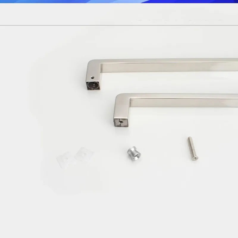 Shower Room Accessories, Bathroom Glass Door, Stainless Steel 440mm Matte Black, Double Sided Pull Handle (LQD105)