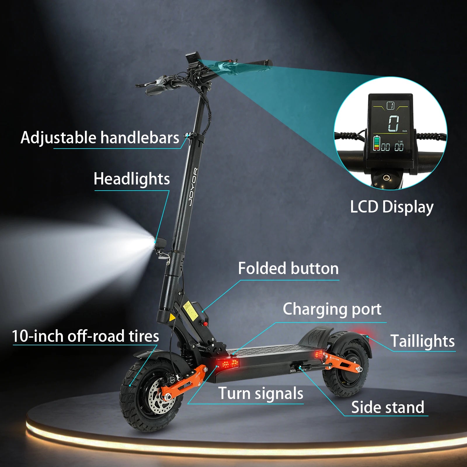 Electric Scooter  Dual Motor 2000W*2 for Adults, 60V Battery, 40mph Max Speed, Up to 50 Miles Range, 10 Inch Tires