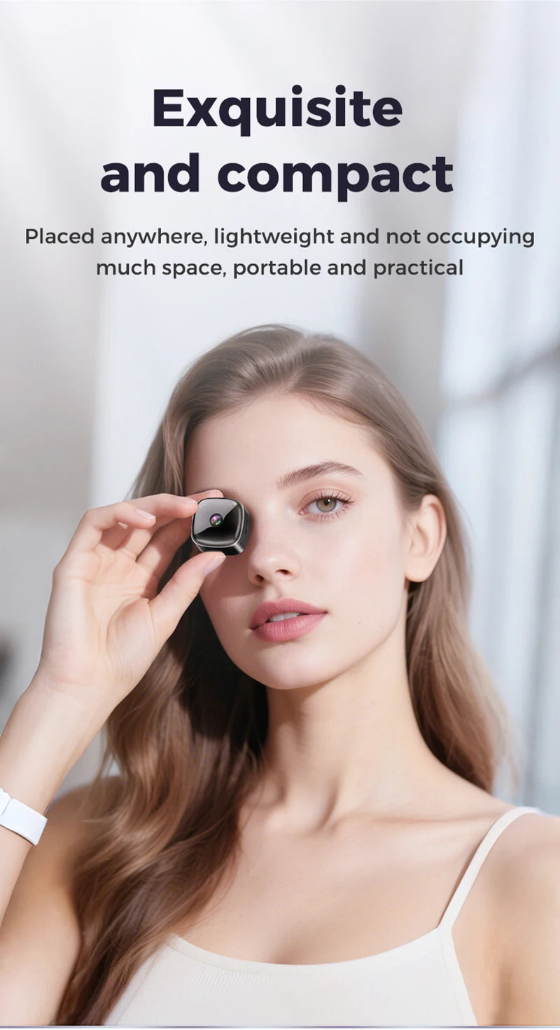 New Security Monitoring High Definition 4K 360 ° Rotating WiFi Mini Camera No Need for Plug in Night Vision Smart Home
