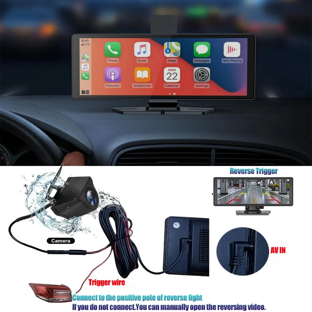 AHD1080P HD Rear Camera Night Vision IP68 Waterproof Cam  For Car DVR Wide Rearview Stream Media Dash Cam