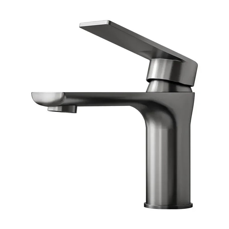 Home  Bathroom Wash Basin Faucet With Gray Stainless Steel Sink Water Hot And Cold Gun Home Kitchen Bidet Cabinet Mixer