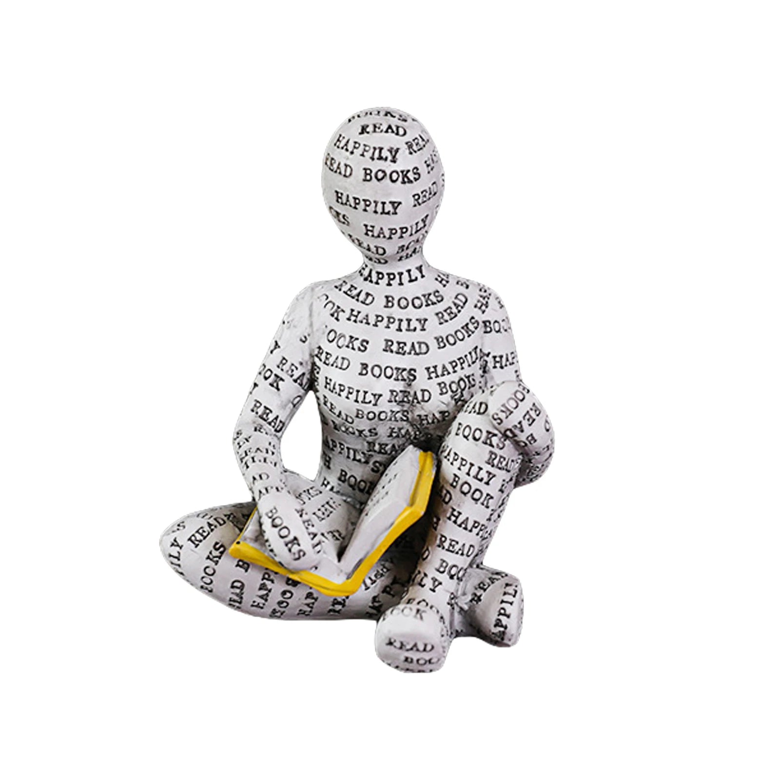 Reading Women Reading Figurines Decor Nordic Modern Thinker Statue Modern Abstract Art Sculpture Resin Bookshelf Decor Gift