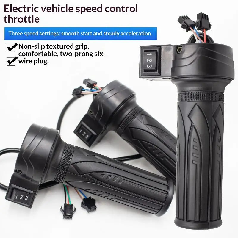 @*Scooter Electric Bike Handlebar with 3-Speed Grip for Smooth and Responsive Control