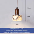 Modern Round Marble LED Pendant Light for Living Room Bedroom Kitchen Dining Room Hallway Ceiling Lamp Minimalist