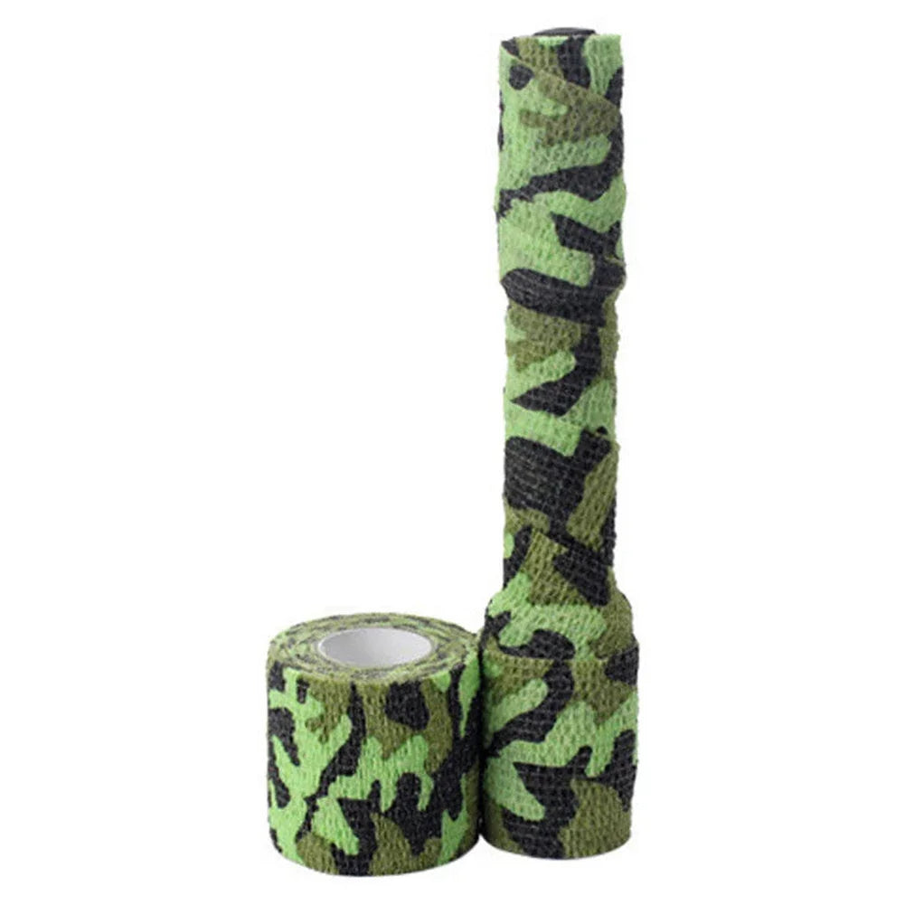 Elastic Wrap Tape  Adhesive Outdoor Hunting Camouflage Stealth Tape Waterproof Wrap Durable Self Adhesive Elastic Bandage