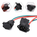 1x E-bike Plug Socket Charger Electric Scooter Vehicle Charging Socket E-bike Car Plug Cable Wire Connector Three Hole Socket