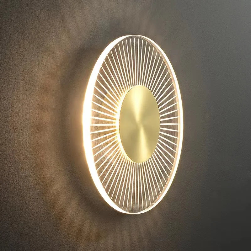 Nordic Modern Light Luxury Marble Wall Lamp Bedroom Background Led Lighting Decoration Creativity Mirror Aisle Sconce Indoor