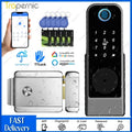 Waterproof TTLock App Outdoor Gate Fingerprint Lock Smart Door Lock Smart Bluetooth Digital APP Keypad Code Keyless Door Lock