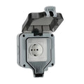 Double EU Socket Power Supply Switch Socket 16A Outdoor Wall Power Socket With  Charging for Home& Garden IP66 Weatherproof