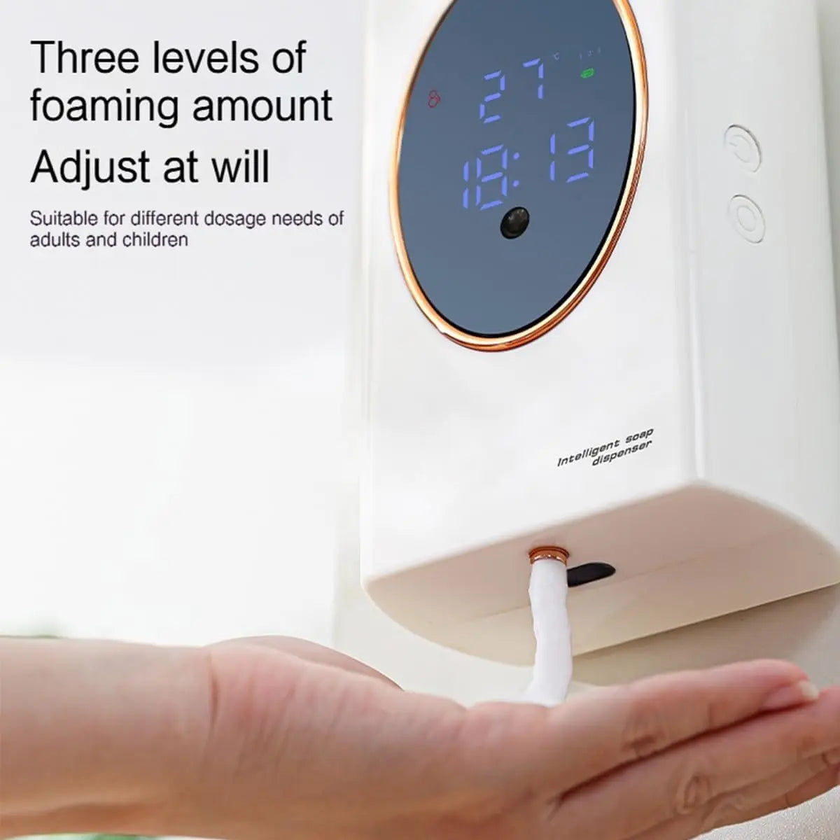 Automatic Soap Dispenser 480ml Smart Sensing Touchless Foam Soap Dispenser USB Recharging Wall Mounted for Bathroom and Kitchen