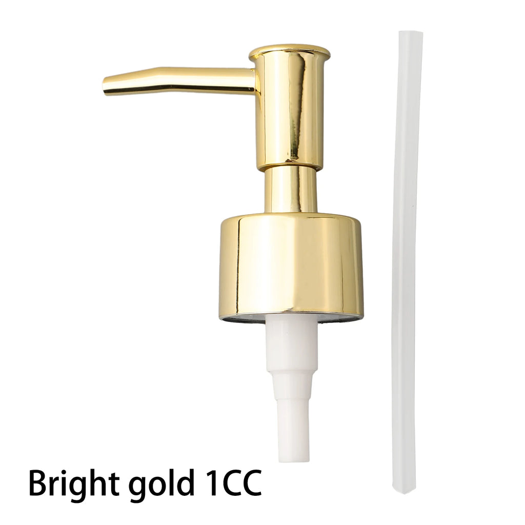 Gold Silver Soap Dispenser Pump Head Press Pump Head Plastic Lotion Bottle Pump Head Hand Soap Press Head For 28/400 Thread
