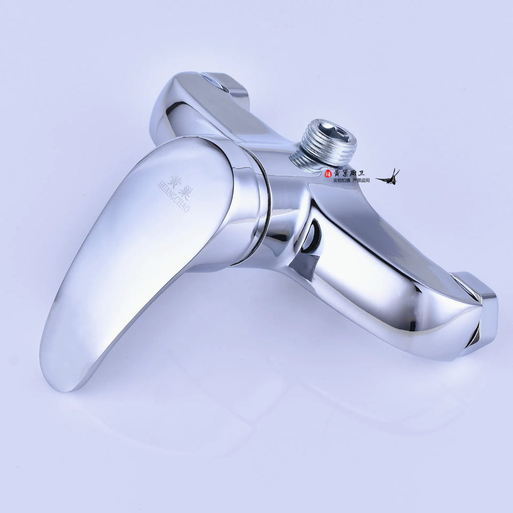Brass Shower Faucet Mixer Valve Set with Shower Head and Hidden Switch for Bathroom Hot and Cold Water Tap  Bath