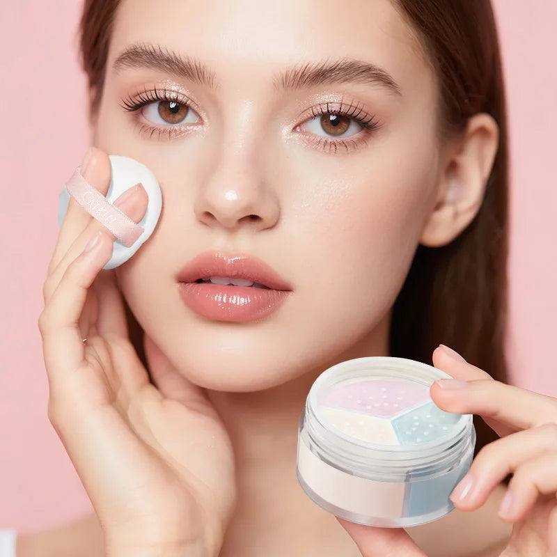 CATKIN Makeup Loose Setting Powder, Oil Control Poreless Face Powder Suitable for All Skin Tones and Maintain Matte and Natural