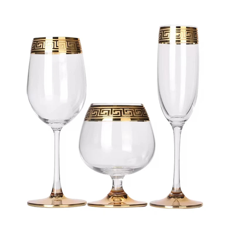 Phnom Penh European Glass Brandy Champagne Glasses Tall Wine Glasses Crystal Wine Glasses Table Household Glasses