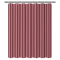 Cabernet & Apricot Stripe Shower Curtain – Modern Vertical Stripes, 12 Hooks, 70.87×70.87" Minimalist Bathroom Decor
