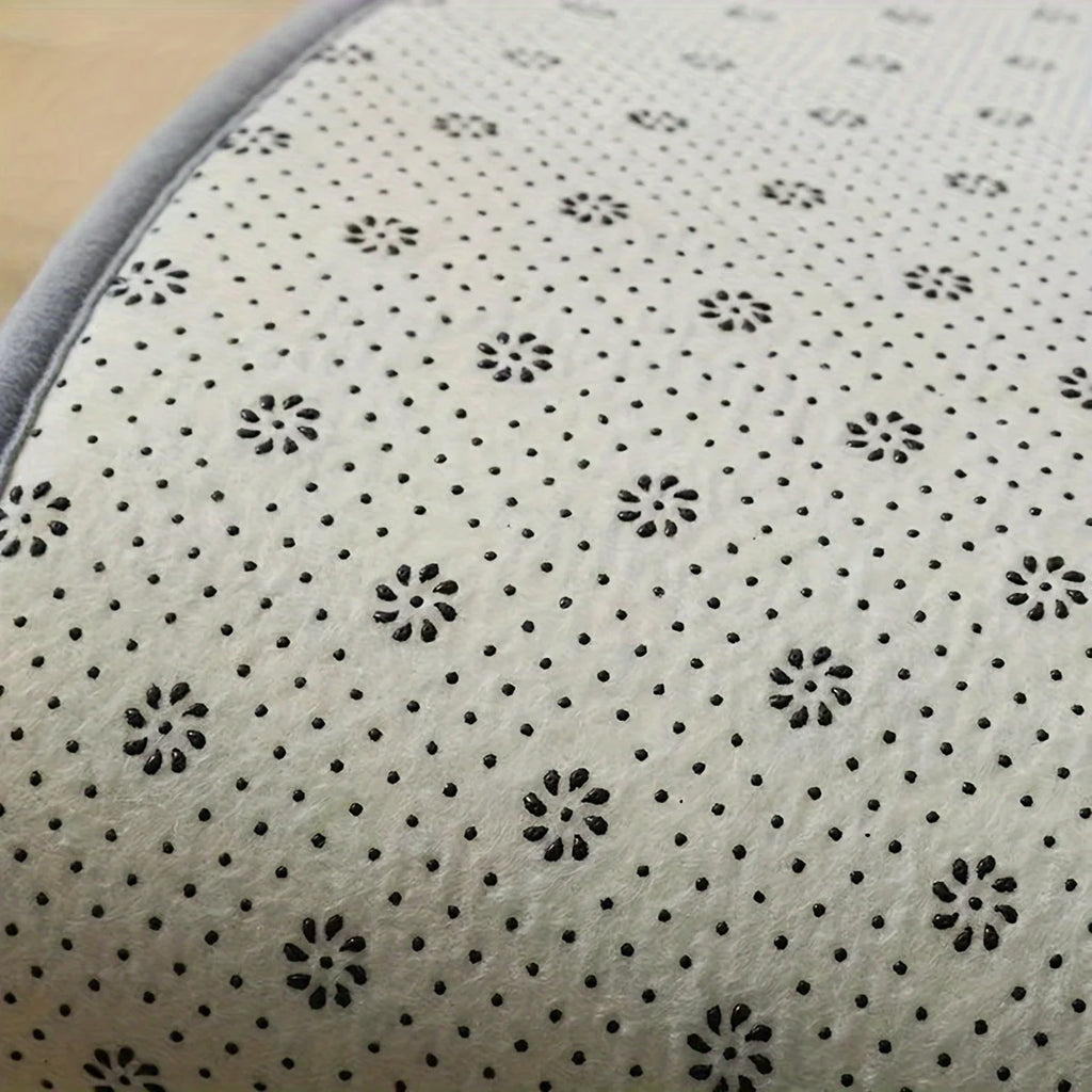 Simple L-shaped striped shower room door absorbent foot mat bathroom non-slip mat dirt-resistant toilet mat door mat