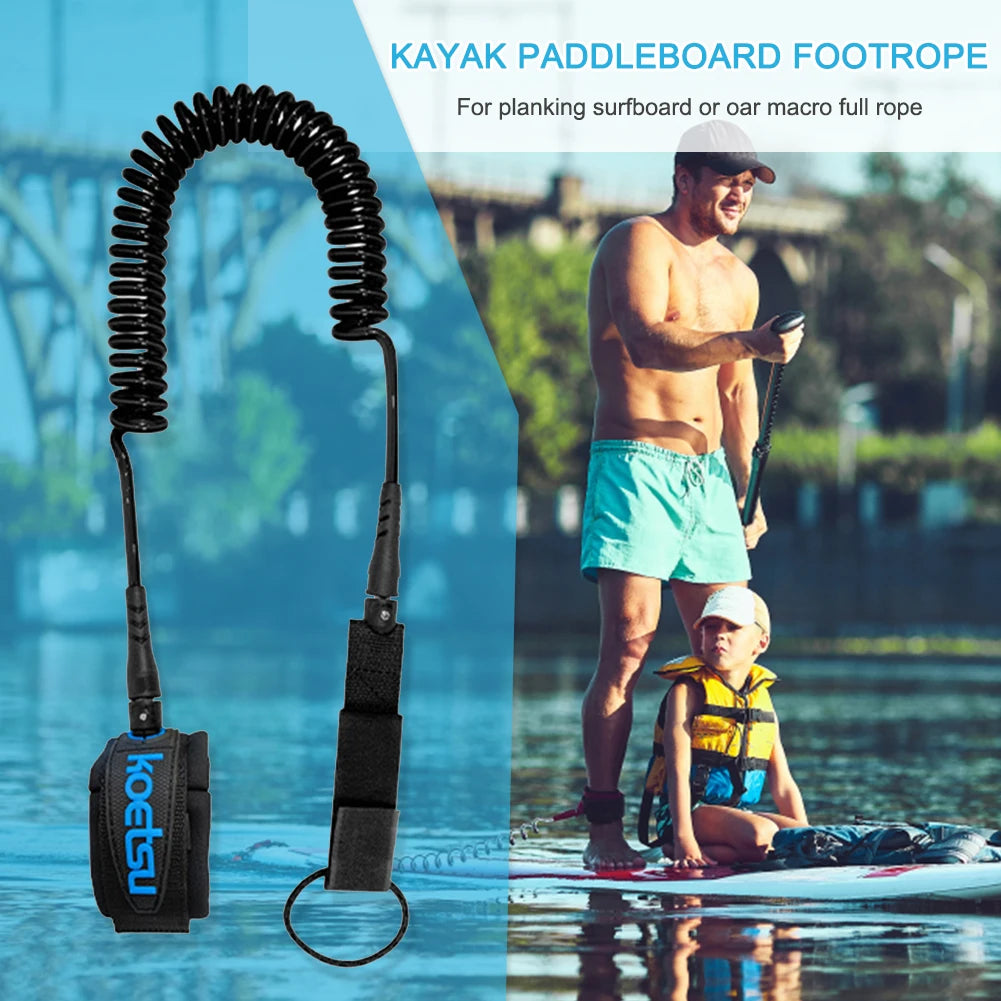 Sup Board Foot Leg Rope Practical Surfing Stand UP Paddle Board Ankle Leash Elastic Surfboard Safety Foot Rope Accessories