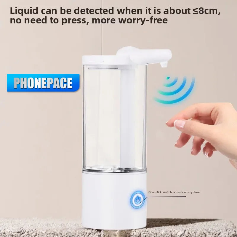 New Touchless Automatic Soap Dispenser Type-C Rechargeable 1500mAh Large Capacity Hand Washing Liquid Dispenser for Home Bathroo