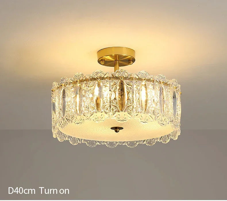 Modern Light Luxury French Living Room Chandelier Romantic  Bedroom Ceiling Lamp Dining Table Decor Hanging Light Lustre Fixture
