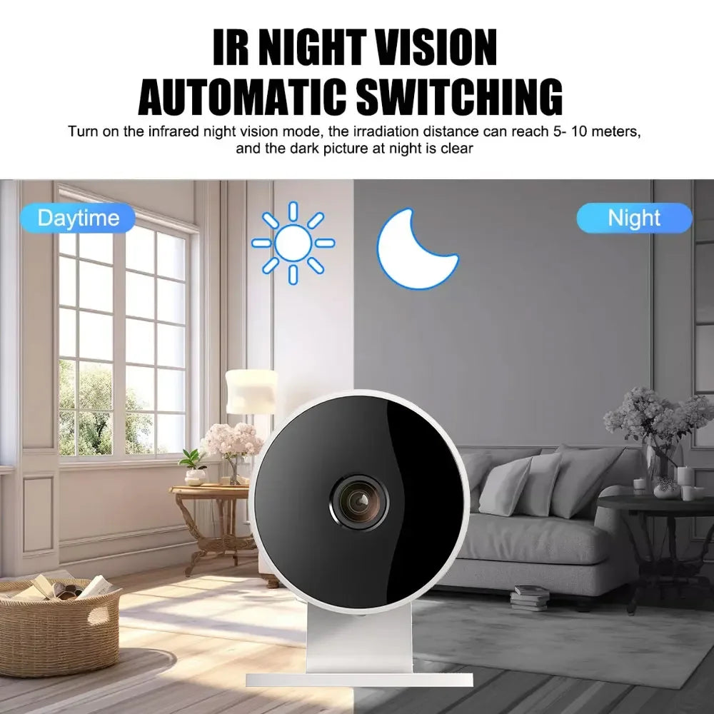Tuya Smart Home Security Camera Wifi Indoor IP 2K AI Detection Night Vision Auto Tracking Baby Monitor 2-Way Audio Surveillance