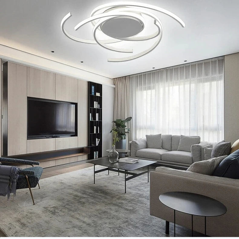 Modern LED Ceiling Lights Lighting For Living Study Room Bedroom Ceiling Lamp Indoor Lighting Home Decoration Lights White/Black