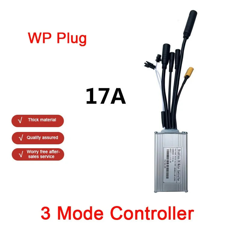 Bike Controller JN 17A Sine Wave Brushless Three Mode Controller WP Connector 24V/36V/48V Scooter Refit Accessory