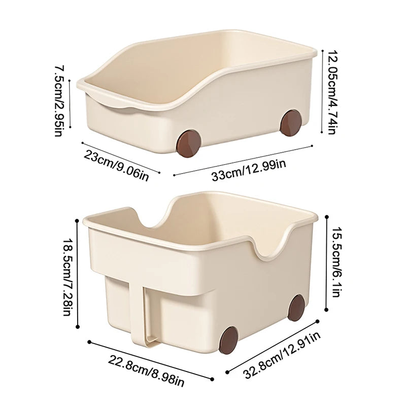 【N】Kitchen Sundries Storage Case With Wheels Seasoning Bottle Jar Storage Container Kitchen Closet Organizer