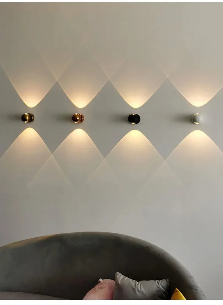Luxury Art Aluminum Wall Light Glass Decoration Wall Lamp for Living Dining Room Bedroom Corridor Staircase Home Decor Sconce