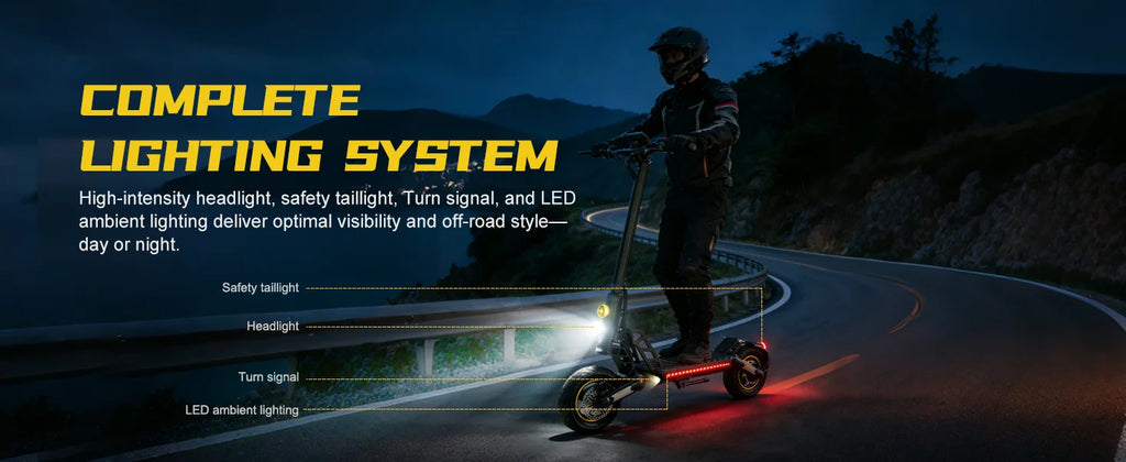 MX-17 Foldable E-Scooter for Adults 800W 48V 10.4Ah Max Speed 55KM 10 Inch Tires Large LED Display Folding E Scooter