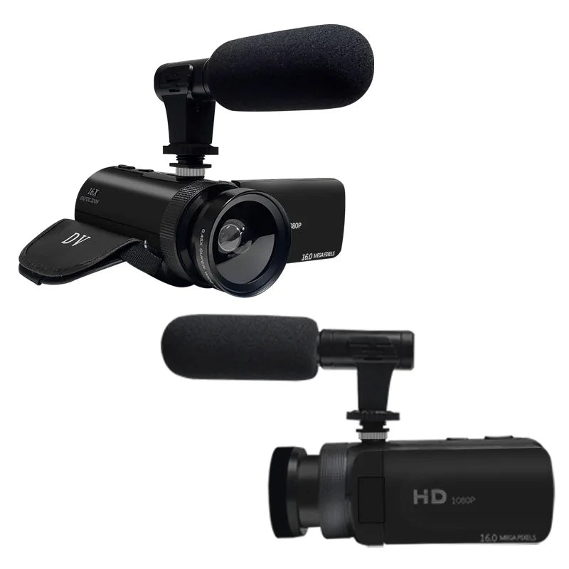 1080P HD Professional Digital Video Camera With Mic 16 Million Pixels DV Audio Multifunction Anti-shaking Photographic Machine