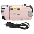 16MP Digital Camera HD Video Camcorder 2.4 Inch Rotatable Screen 16X Digital Zoom Video Camera Recorder USB Connection Port