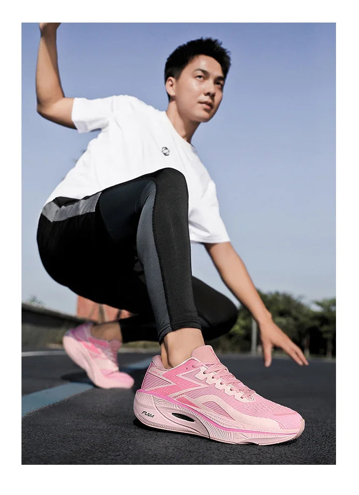Running Shoes Carbon Board Speciality Marathon Men Sports Breathable Lightweight Women's Comfortable Athletic Nonskid Sneakers