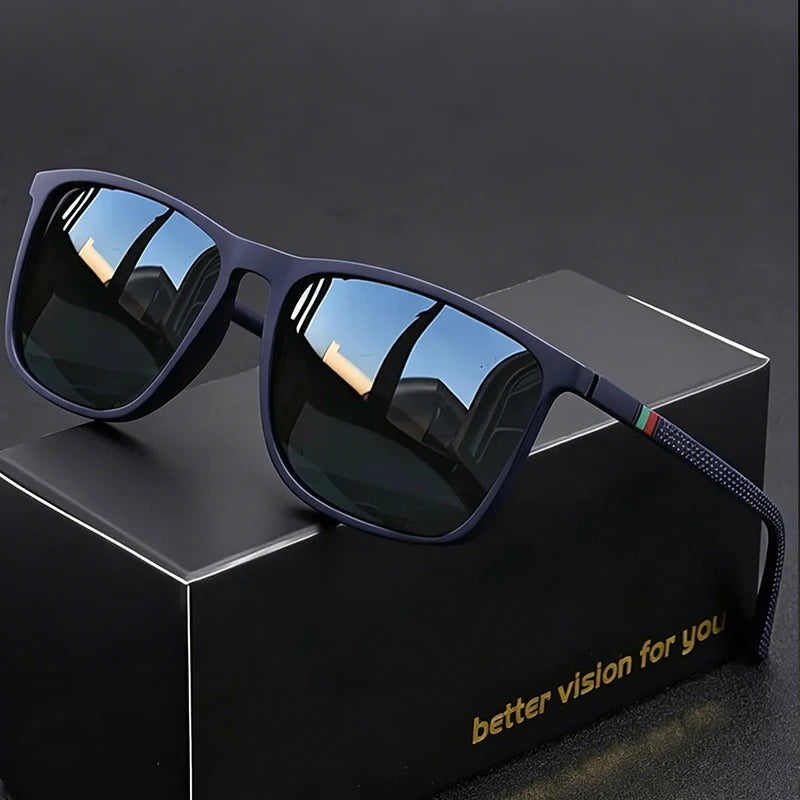 Vintage Trendy Square-Frame Glasses, Suitable for Driving and Vacation, Also an Ideal Gift for Gifting.