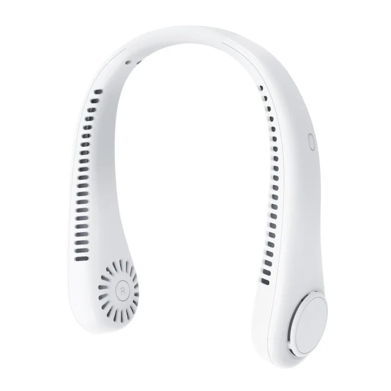 New Bladeless Neck Fan Mini Lightweight Silent Rechargeable Wearable Cooler Portable Personal Air Fan for Outdoor Sports