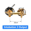 Bathroom Brass Faucet 3 Way Mixing Valve Water Outlet Thread Center Distance 10cm Shower Mixer Cabin Wall Mount Bathroom valve