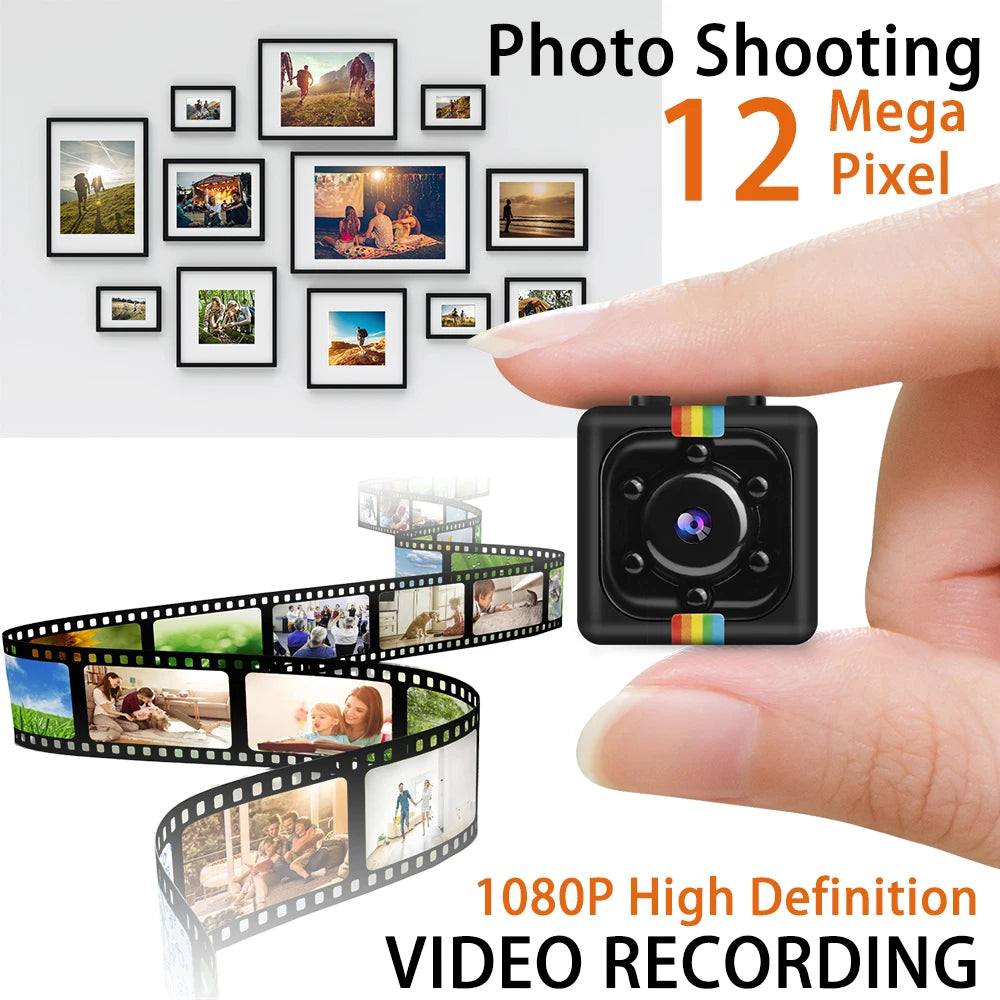 FHD Mini Camera 1080P Portable Small Nanny Cam With 32GB Memory Card DV Recorder Security Camera with Motion Detection For Home
