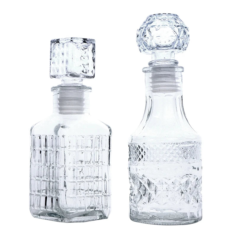 1Pc 100/150ml Transparent Glass Cup Whiskey Decanter Party Barware Whiskey Glass Bottle For Liquor  Bourbon Barware
