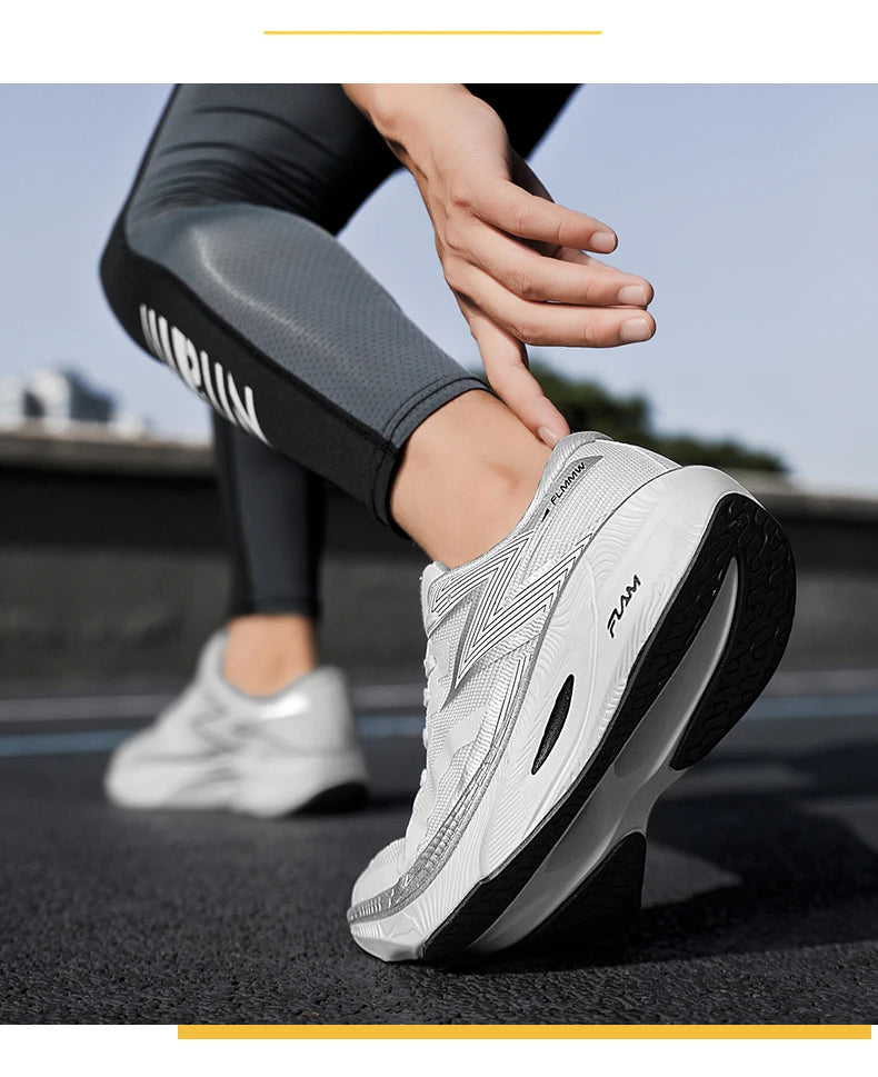 Running Shoes Carbon Board Speciality Marathon Men Sports Breathable Lightweight Women's Comfortable Athletic Nonskid Sneakers