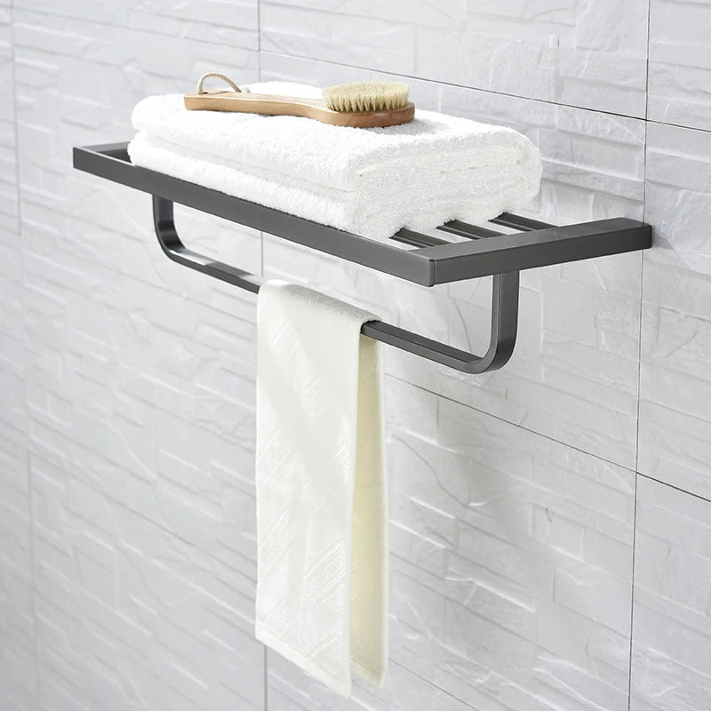 SANLUOIS High Quality SUS 304 Stainless Steel Bathroom Accessories Wall Monted Toilet Showerroom Towel Rack Bathroom Set