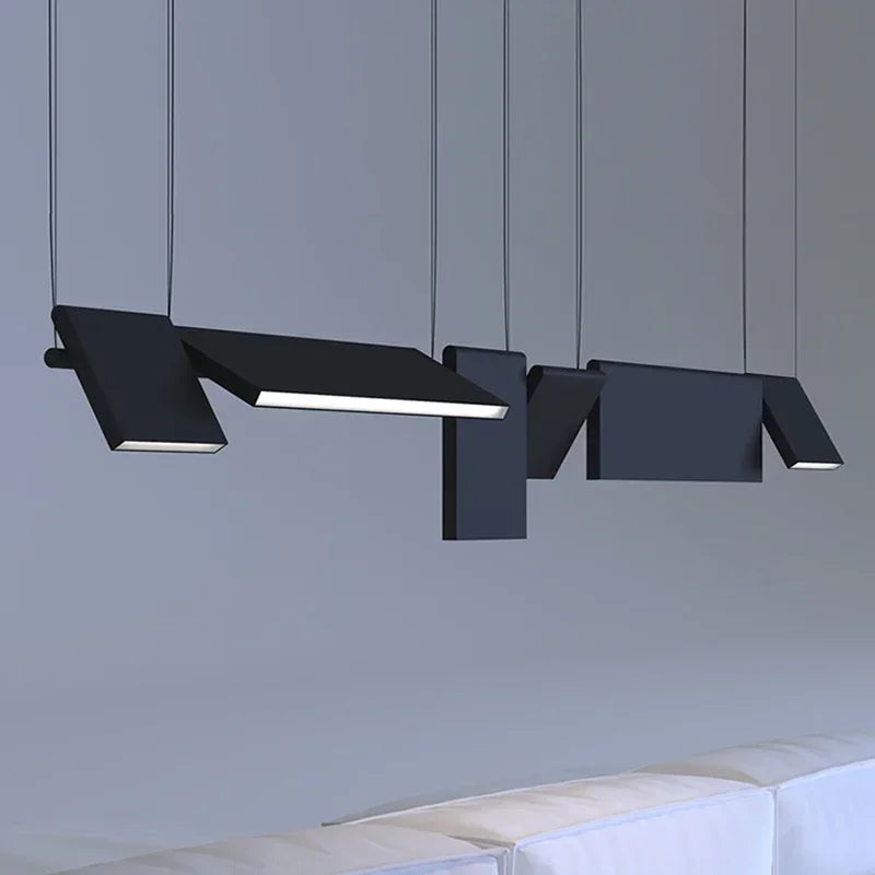 Modern Rotatable Led Chandelier Lighting Living Dining Room Pendant Lamp Home Decor Bar Office Reception Hanging Light Luminaire