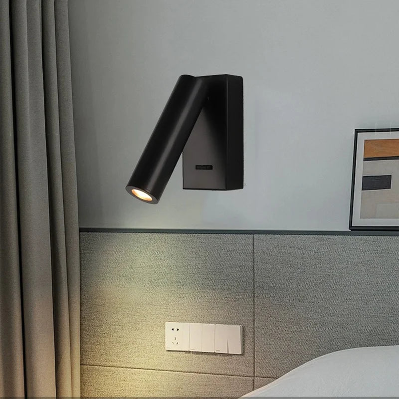Modern LED Wall Lights Rotatable Adjustable Reading Lights Bedroom Bedside Living Room Study Room Household Lighting Fixtures