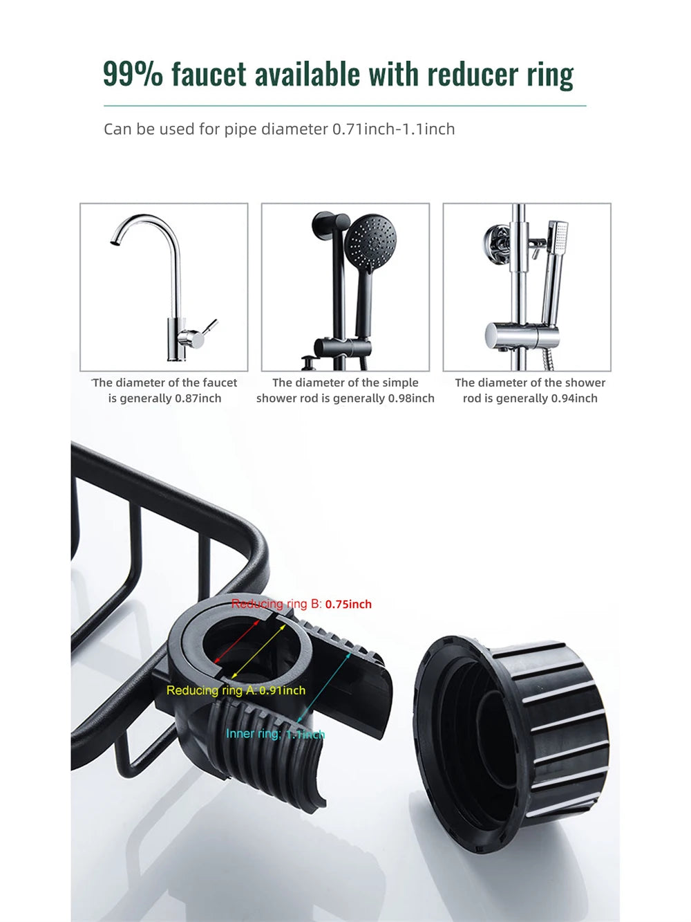 Bathroom Shower Rack Storage Rack Perforated Shower Storage Sponge Unidirectional Drainage Storage Rack Household And Household