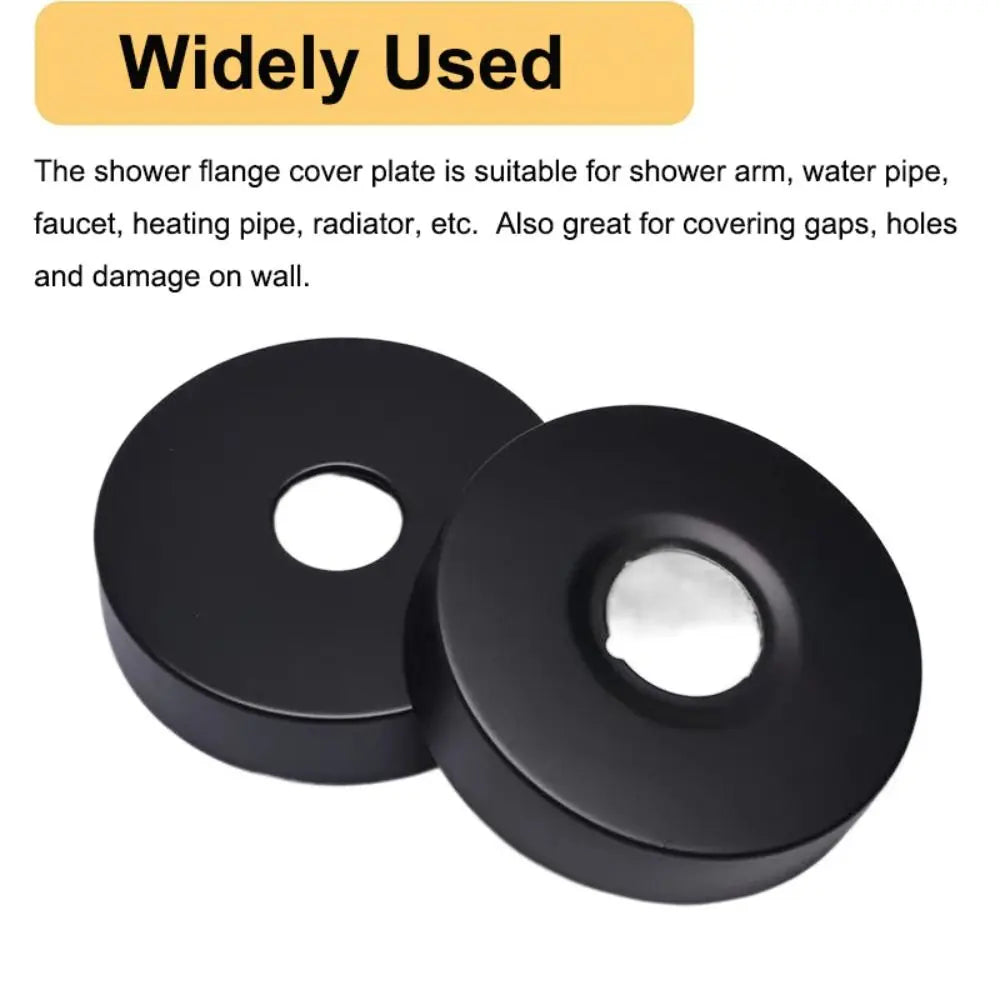 Black Stainless Steel Shower Arm Flange Replacement Wall Split Flange Faucet Decorative Cover Kitchen Bathroom Accessories